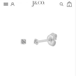 J&CO. Sparkly CZ Stud Earrings